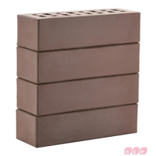 Клинкер фасадный коричневый "Мюнхен", поверхность гладкая