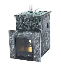 Печь для бани ИзиСтим «Анапа-М2» в полноценном кожухе из пироксенита с открытым верхом