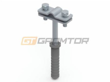 Держатель круглого проводника с дюбелем L-100