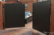 Каркас калитки распашной двустворчатой с четвертью