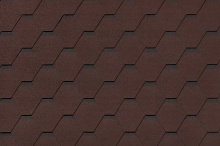 Гибкая черепица «Roofshield Классик Стандарт Коричневый с оттенением C-S-2»