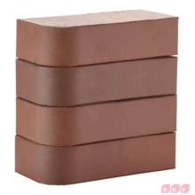 Кирпич лицевой полнотелый коричневый угловой R-60 