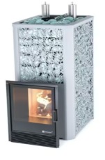 Коммерческая печь для бани и сауны ИзиСтим «Ялта 35 K» в кожухе Хохлома