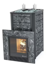 Коммерческая печь для бани и сауны ИзиСтим «Ялта 35 K» в камне Пироксенит