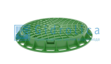 Люк канализационный Gidrolica Garden - пластиковый тип Л зеленый
