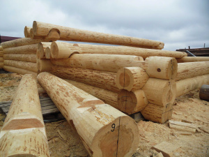 Ручная рубка из бревна (сосна. Ель)