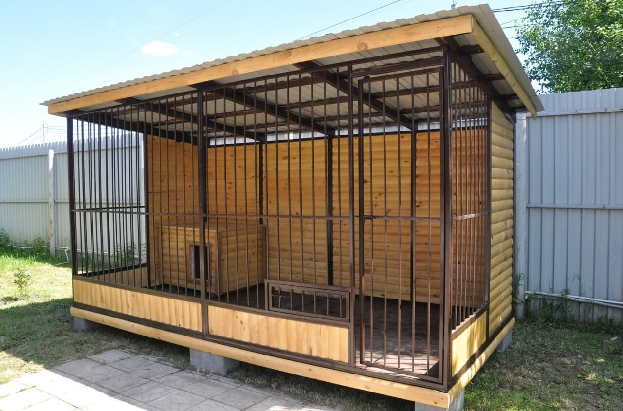 Сборка и монтаж вольера для собак