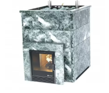 Коммерческая печь для бани и сауны ИзиСтим «Домна 60 К» в камне Змеевик