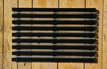 Придверная решетка Gidrolica Step - резина+скребок 390х590мм