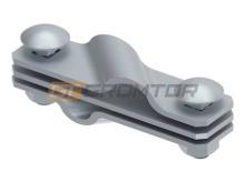 Соединитель диагональный круглого и плоского проводника до 40мм и стержня 16мм