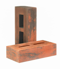 Кирпич облицовочный пустотелый гладкий цвет "Вишня" 