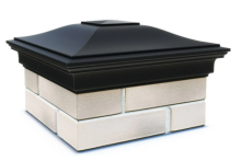 Колпак полимеркомпозитный MONBLAN с посадкой 385х385, чёрный