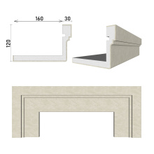 Молдинг М.120.30 с откосом 160мм