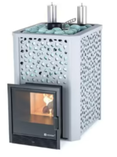 Коммерческая печь для бани и сауны ИзиСтим «Ялта 25 K» в кожухе Березовый лист