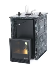 Печь для бани ИзиСтим «Анапа-М2» в трехстороннем кожухе из пироксенита