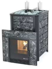 Коммерческая печь для бани и сауны ИзиСтим «Ялта 25 K» в камне Пироксенит