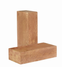 Кирпич облицовочный полнотелый гладкий цвет "Апельсин"