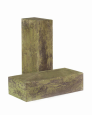 Кирпич облицовочный полнотелый гладкий цвет "Зеленый" 