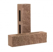 Кирпич облицовочный пустотелый узкий цвет "Шоколад"