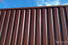 П-образная (торцевая) планка для верхней кромки забора из профнастила