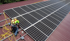 Установка и коммутация солнечных панелей