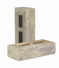 Кирпич облицовочный пустотелый фактурный тычковый цвет "Серебристый" 