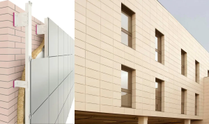 Устройство вентилируемого фасада из керамической плитки