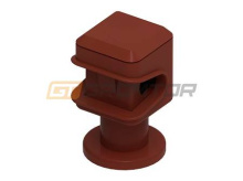 Держатель пластиковый для круглого проводника кирпичный