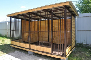 Сборка и монтаж вольера для собак