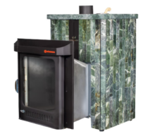 Дровяная печь Feringer Квадра в облицовке Змеевик наборный, до 25 куб.м.