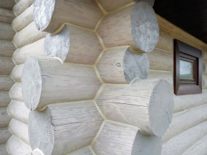 Сборка из круглого бревна цилиндрованного