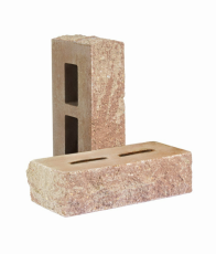 Кирпич облицовочный пустотелый фактурный тычковый цвет "Апельсин"