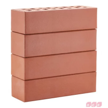 Клинкер фасадный красный "Лондон", поверхность гладкая