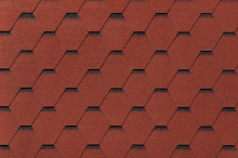 Гибкая черепица «Roofshield Фемили Лайт Стандарт Красный с оттенением FL-S-9»