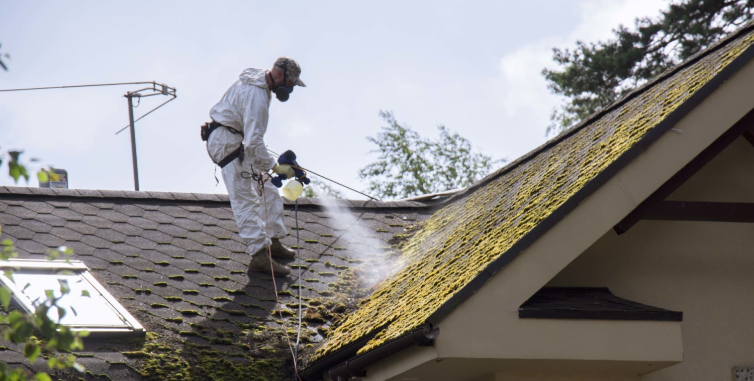 Чистка и обработка кровельных покрытий, ремонт отдельных участков