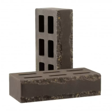 Кирпич облицовочный пустотелый фактурный  цвет "Графит"