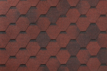 Гибкая черепица «Roofshield Фемили Эко Лайт Стандарт Красный с оттенением FL-S-50»