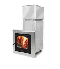 Дровяная печь Инжкомцентр ВВД Сударушка М (каменкой из стали 4 мм) с баком