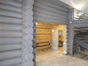 Герметизация стыков бревна (декоративных элементов)