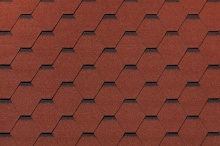 Гибкая черепица «Roofshield Классик Стандарт Кирпично-красный с оттенением C-S-11»