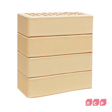 Кирпич лицевой пустотелый бежевый, поверхность гладкая 