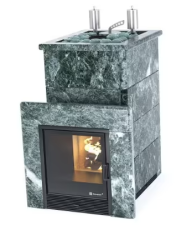 Коммерческая печь для бани и сауны ИзиСтим «Сочи K» в камне Змеевик