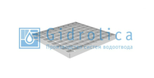 Решетка водоприемная Gidrolica Point РВ-28,5.28,5 - ячеистая стальная оцинкованная, кл. В125
