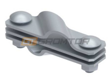 Соединитель диагональный круглого и плоского проводника до 40мм и стержня 20мм