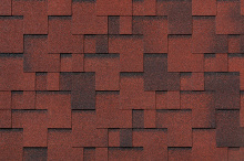  Гибкая черепица «Roofshield Фемили Эко Лайт Модерн Красный с оттенением FL-М-50»