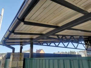 Разработка и изготовление автомобильного навеса